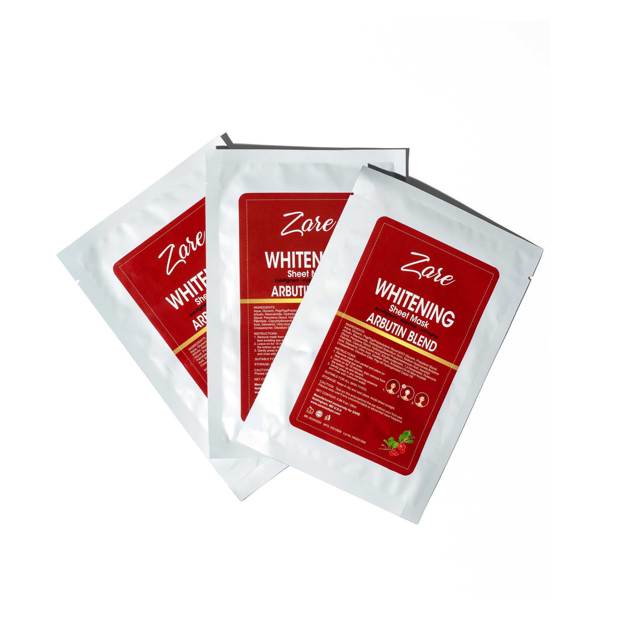 Whitening Sheet Masks – Zare Skin